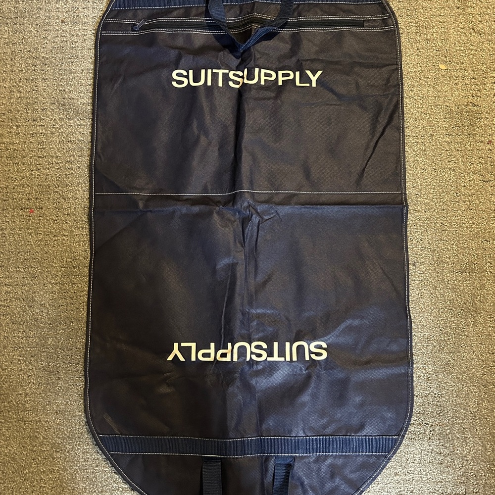 Suitsupply Dust Bag Blue Storage Protective Cover Bi Fold Travel